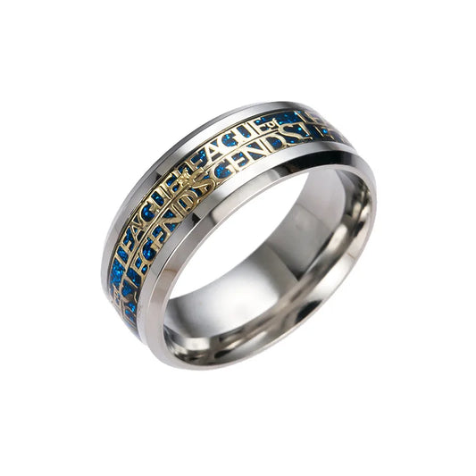 Fashion 316L Stainless Steel League of Legends LOL Game Personality Ring Jewelry 2023 Men's and Women's Party CarnivalGift