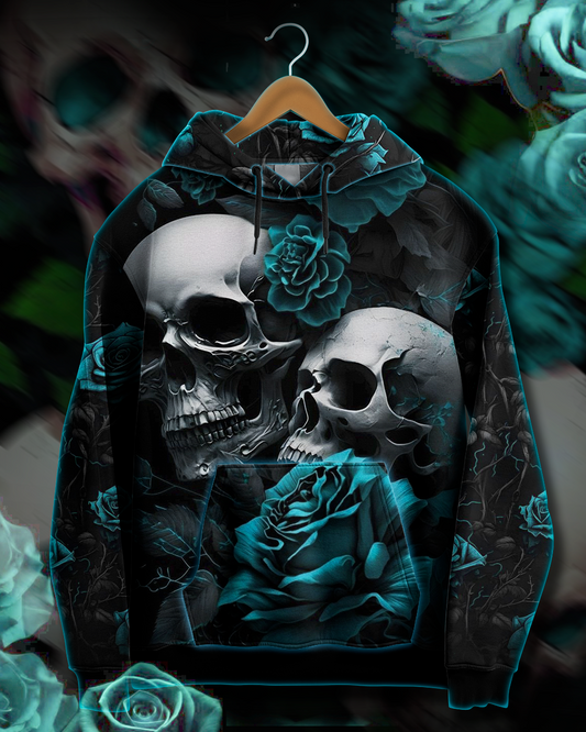 THORNS OF SKULL BLUE ROSE