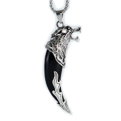 Vintage Imperious Resin Wolf Tooth Pendant
