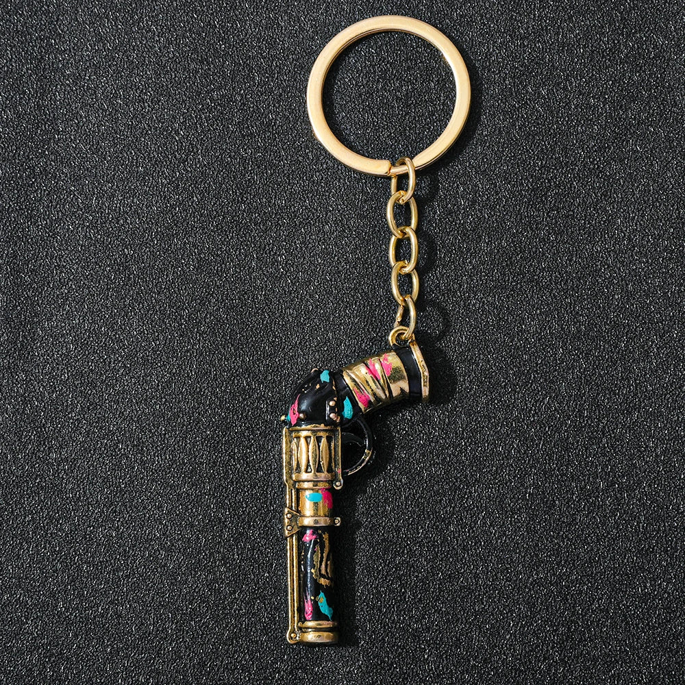 Arcane Jinx Gun Metal Keychain  League of Legends