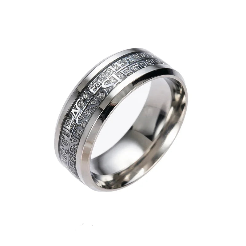 Fashion 316L Stainless Steel League of Legends LOL Game Personality Ring Jewelry 2023 Men's and Women's Party CarnivalGift