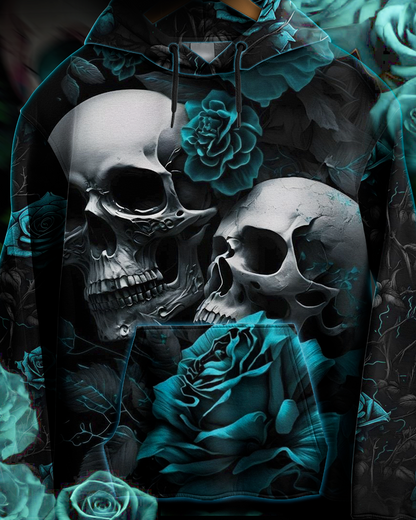 THORNS OF SKULL BLUE ROSE