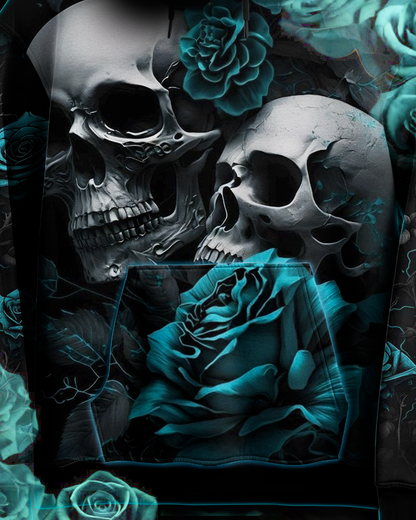 THORNS OF SKULL BLUE ROSE